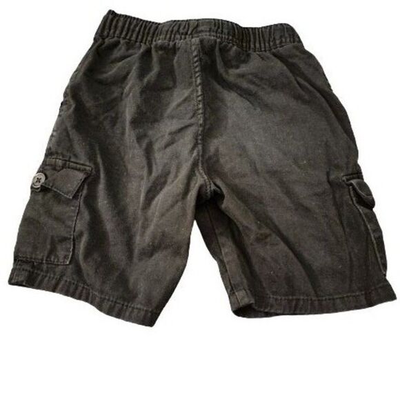 Canyon Club Boys Black 100% Cotton Pockets Drawstring Cargo Shorts Size 5 - Picture 8 of 8